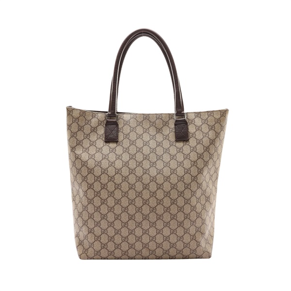 棕色 GG Supreme帆布 牛皮 肩背包【GUCCI 古馳】 131220