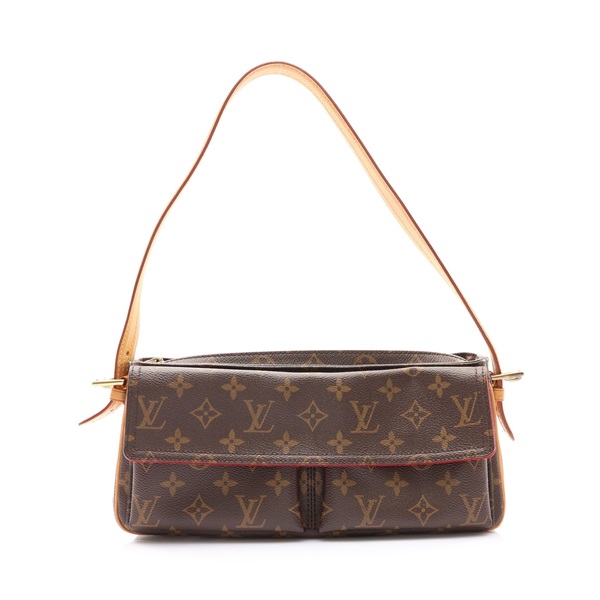 Viva Cite MM 原花帆布 肩背包 棕色【LOUIS VUITTON LV 路易威登】 M51164