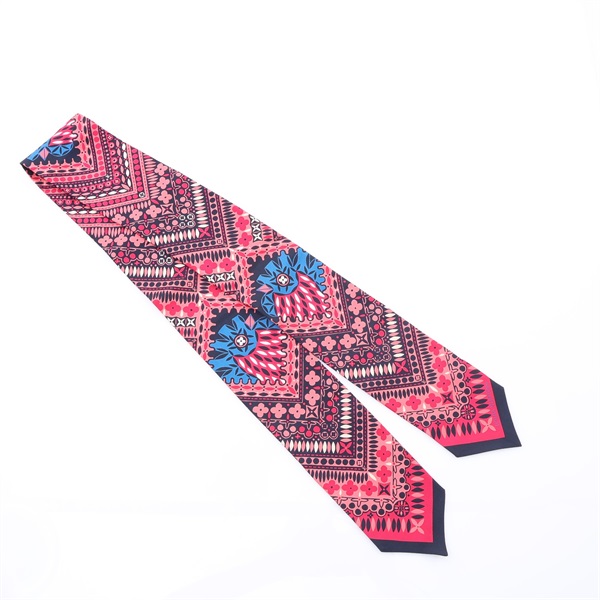 LOUIS VUITTON LV 路易威登 Bandeau Amstramgram 圍巾 粉色 絲綢 M78654
