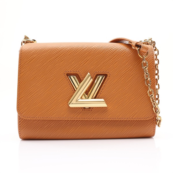 LOUIS VUITTON 路易威登 Twist MM 肩背包 淺褐色 Epi 水波紋牛皮 M59686