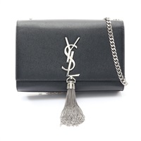 黑色 粒面牛皮 KATE SMALL 流蘇 肩背包【SAINT LAURENT YSL 聖羅蘭】 474366
