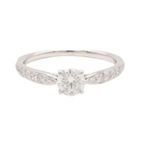 Tiffany & Co 蒂芬妮 Solitaire 戒指 PT950鉑金 鑽石