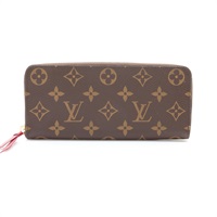 LOUIS VUITTON LV 路易威登 Clemence 拉鍊長夾 原花帆布 棕色 M60742
