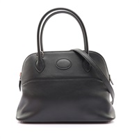 HERMES 愛馬仕 Bolide 27 肩背包 黑色 swift牛皮 X刻 銀釦 H041693CK
