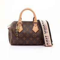 LOUIS VUITTON LV 路易威登 Speedy Bandouliere 20 兩用包 棕色帆布 M46234