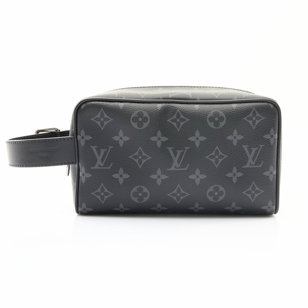 LOUIS VUITTON LV 路易威登 Locker Dopp Kit 手拿包 黑色 原花帆布 M83113