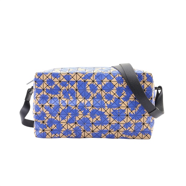 BAO BAO ISSEY MIYAKE 三宅一生 Saddle Bag Dapple 肩背包 藍/棕色 PVC帆布 BB54AG431/BB59AG431