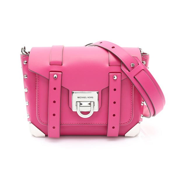 MICHAEL KORS 麥可寇斯 Manhattan Small Messenger 肩背包 粉色 牛皮 30T9SNCM1L