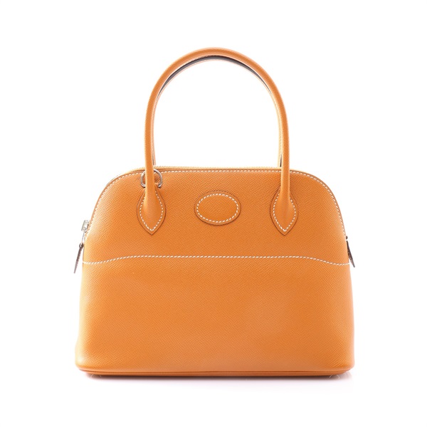 HERMES 愛馬仕 Bolide 27 Epsom牛皮 柏莉包 金棕色 銀扣 A刻 兩用包