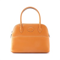 HERMES 愛馬仕 Bolide 27 Epsom牛皮 柏莉包 金棕色 銀扣 A刻 兩用包