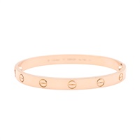 Cartier 卡地亞 Love classic 手環 18K玫瑰金 (無螺絲起子) B6035517