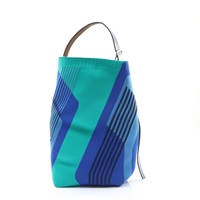 HERMES 愛馬仕 Etriviere Dynamo MM 水桶 托特包 藍色 帆布 D刻