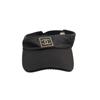 CHANEL 香奈兒 遮陽帽 黑色 聚酯纖維
