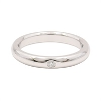 Tiffany ＆ Co 蒂芬妮 Stacking Band 1PD #48 戒指 PT950鉑金 鑽石 10784786