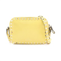 Valentino 范倫鐵諾 Rockstud 相機包 肩背包 黃色 牛皮 W0B0809BOL