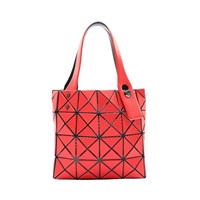 BAO BAO ISSEY MIYAKE 三宅一生 Mini 手提包 紅色 PVC帆布 BB26850AG851