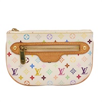 LOUIS VUITTON LV 路易威登 Pochette GM 手拿包 白彩 原花帆布 M60027