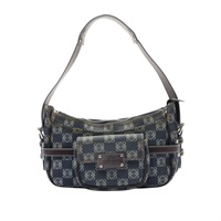 LOEWE 羅威 Anagram 肩背包 藍色 原花 牛皮