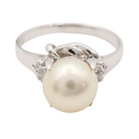 JEWELRY 無品牌珠寶 PT900鉑金 珍珠 戒指 Pearl 4.1g