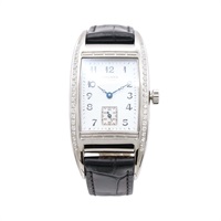 LONGINES 浪琴表 BelleArti 腕錶 白色珍珠母貝錶盤 黑色牛皮錶帶 不鏽鋼 鑽石 L2.501.0.93.4