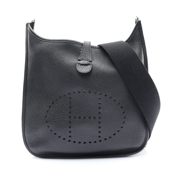 HERMES 愛馬仕 Evelyne 29 肩背包 黑色 TC牛皮 Z刻 H056277CK