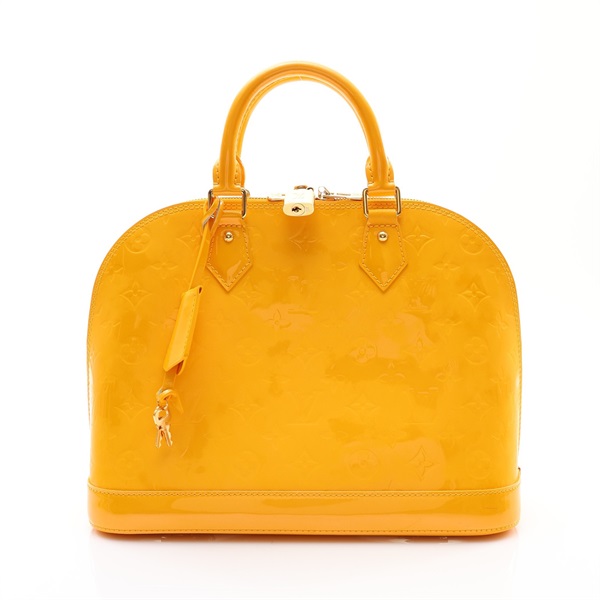 LOUIS VUITTON LV 路易威登 Alma PM 手提包 黃色 漆皮 M91695 M91695