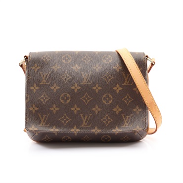 LOUIS VUITTON LV 路易威登 Musette Tango 肩背包 棕色 原花帆布 M51257