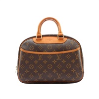 LOUIS VUITTON LV 路易威登 Trouville 手提包 棕色 原花帆布 M42228