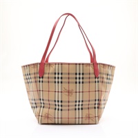 BURBERRY 巴寶莉 Haymarket Check 肩背包 棕色 PVC塗層帆布 4045422