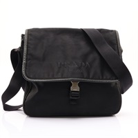 PRADA 普拉達 Messenger 肩背包 黑色 尼龍 2VD166
