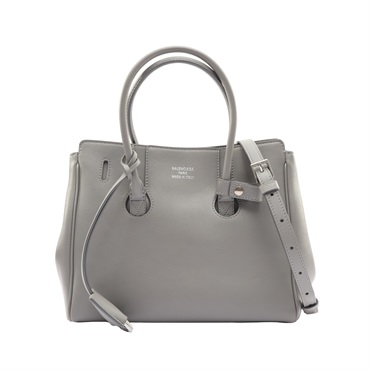 BALENCIAGA 巴黎世家 Hampton Mini Carry All 兩用包 灰色 牛皮 813362 1108