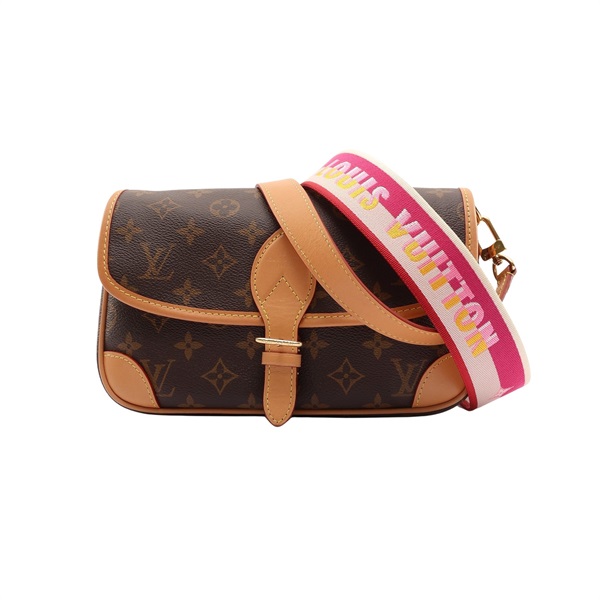 LOUIS VUITTON LV 路易威登 Diane Satchel 肩背包 棕色 原花帆布 M45985