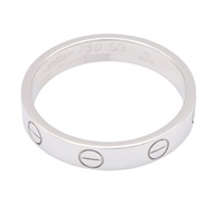 Cartier 卡地亞 LOVE 小型款 53 戒指 18K白金 B4085300