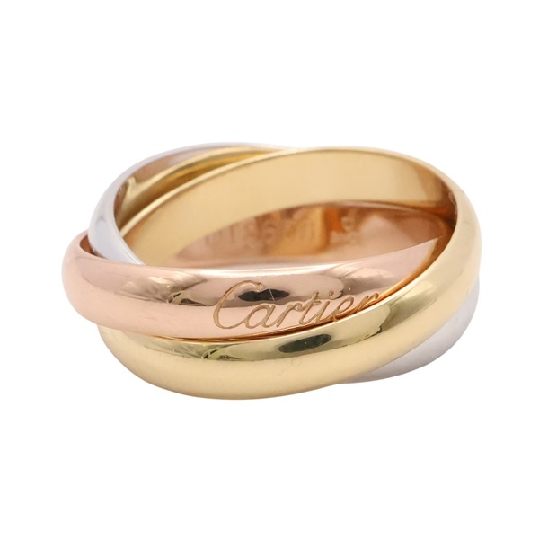 Cartier 卡地亞 Trinity 52 戒指  18K 三色三金 B4234200