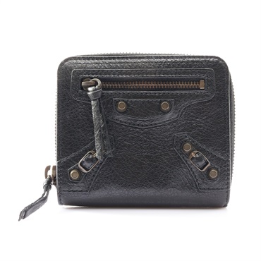 BALENCIAGA 巴黎世家 CLASSIC BILLFOLD bifold 二折短夾 黑色 牛皮 310699