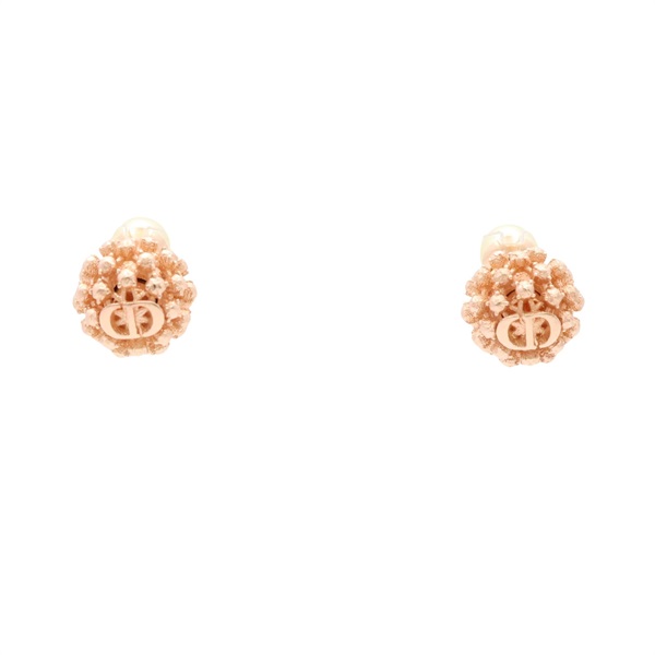 Dior 迪奧 tribales pierced 耳環 玫瑰金色 鍍金