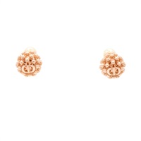 Dior 迪奧 tribales pierced 耳環 玫瑰金色 鍍金