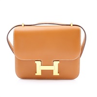 HERMES 愛馬仕 Constance Mini 康康包 肩背包 沙灘金色 Butler牛皮 U刻 金扣 H071888CC21