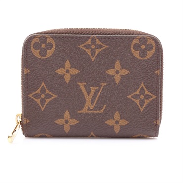 LOUIS VUITTON LV 路易威登 Zippy Coin Purse 拉鍊零錢包 棕色 原花帆布 M60067