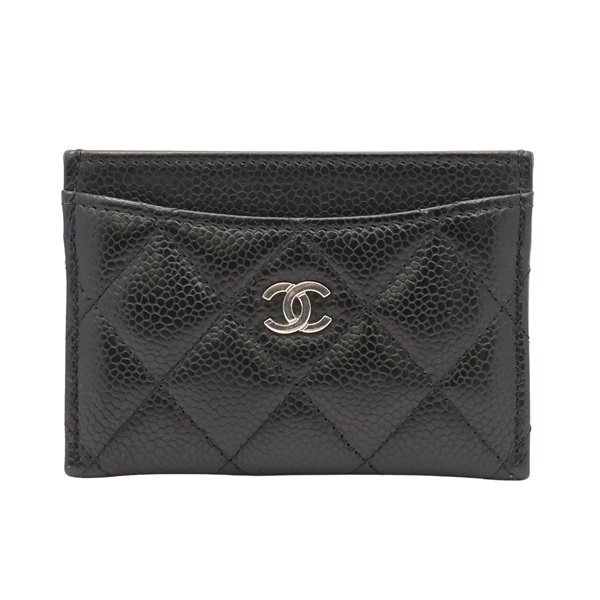 CHANEL 香奈兒 Classic 卡夾 黑色 荔枝紋 牛皮 銀扣 AP0213