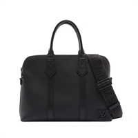 LOUIS VUITTON LV 路易威登 Aerogram Takeoff 公事包 兩用包 黑色 Grained 牛皮 M59159