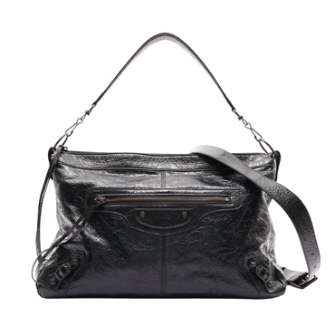 Balenciaga 巴黎世家 Le City Moto Medium 兩用包 黑色 羊皮 866105 1000