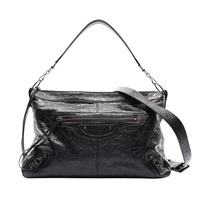 Balenciaga 巴黎世家 Le City Moto Medium 兩用包 黑色 羊皮 866105 1000