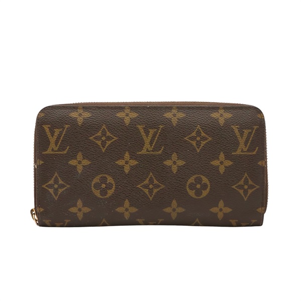 LOUIS VUITTON LV 路易威登 Zippy 拉鍊長夾 棕色 原花帆布 M60017