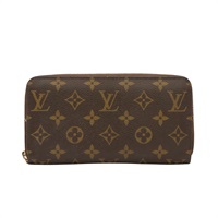 LOUIS VUITTON LV 路易威登 Zippy 拉鍊長夾 棕色 原花帆布 M60017