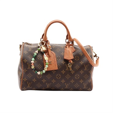 LOUIS VUITTON LV 路易威登 Speedy Soft 30 Boho 兩用包 棕色 原花帆布 N87212