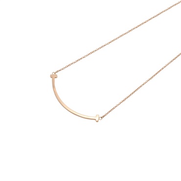 Tiffany & Co 蒂芬妮 T Smile Small 項鍊 18K玫瑰金 60011678