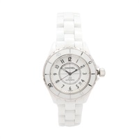 CHANEL 香奈兒  J12 38mm 腕錶 白色錶盤 陶瓷 不鏽鋼 H0970
