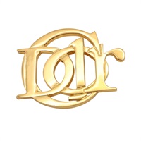 Dior 迪奧 LOGO Pin 胸針 金色 金屬