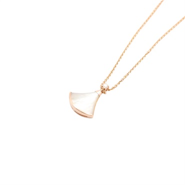 BVLGARI 寶格麗 Divas’ Dream 項鍊 18K玫瑰金 母貝 鑽石 350581